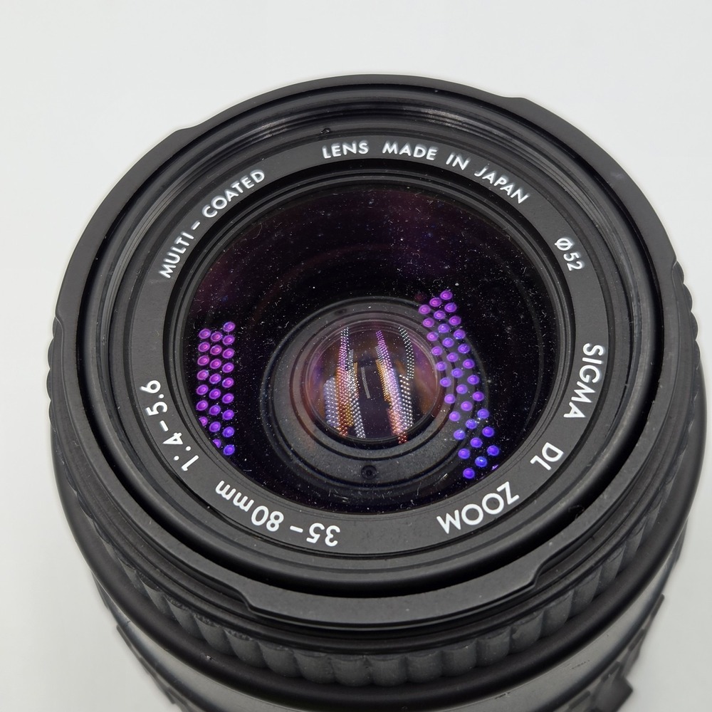 Sigma DL Zoom 35-80mm f/4-5.6 Lens Auto Focus Macro 1:4.5.6 Japan 52mm - Picture 2 of 9